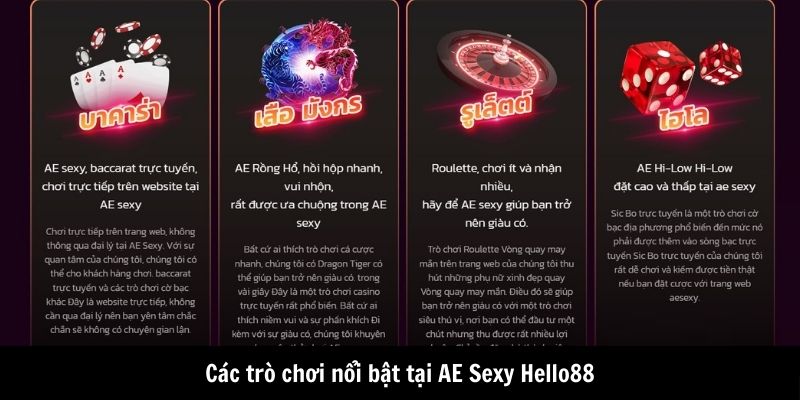 Nền tảng AE Sexy đa dạng lựa chọn